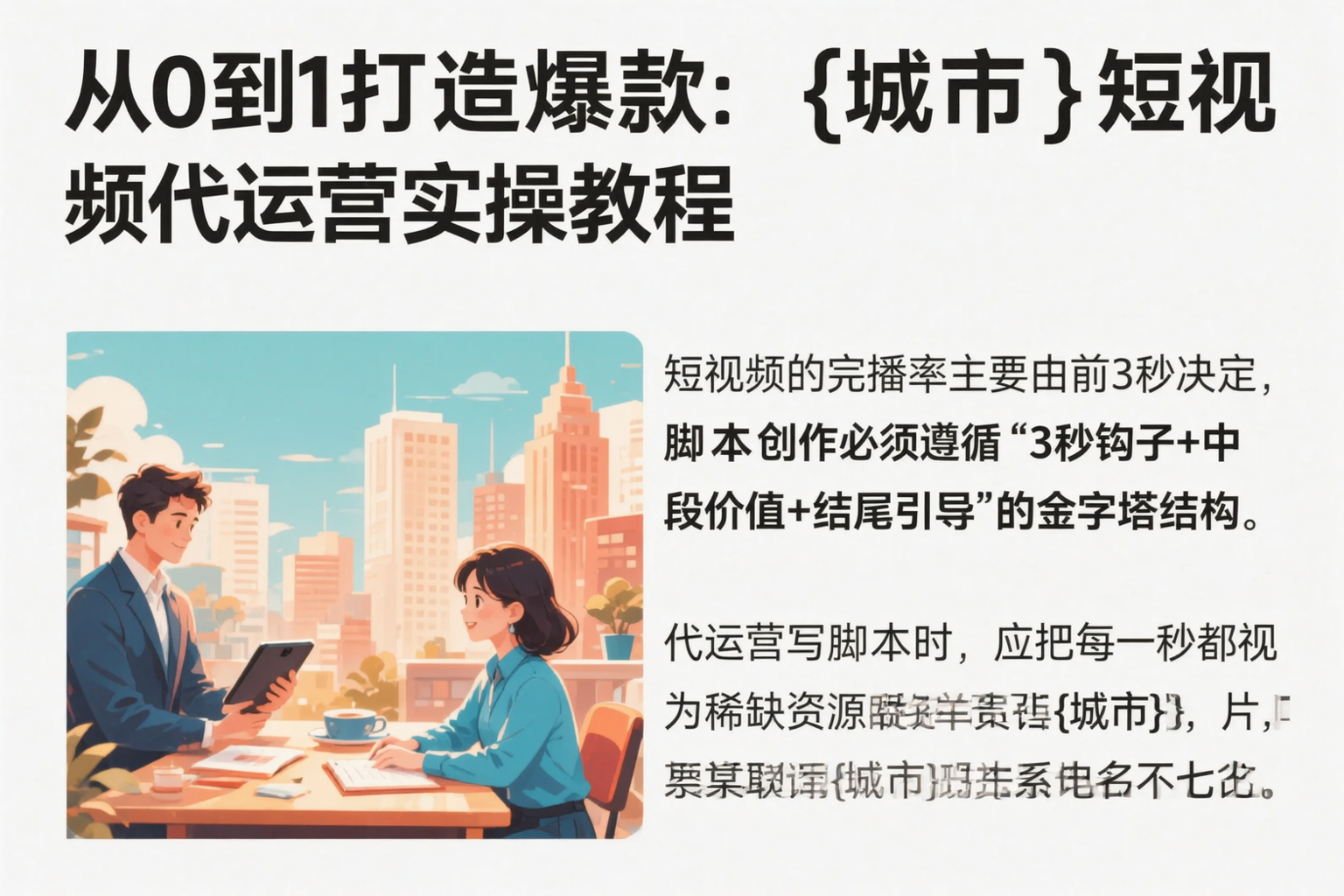 从0到1打造爆款：漳州短视频代运营实操教程
