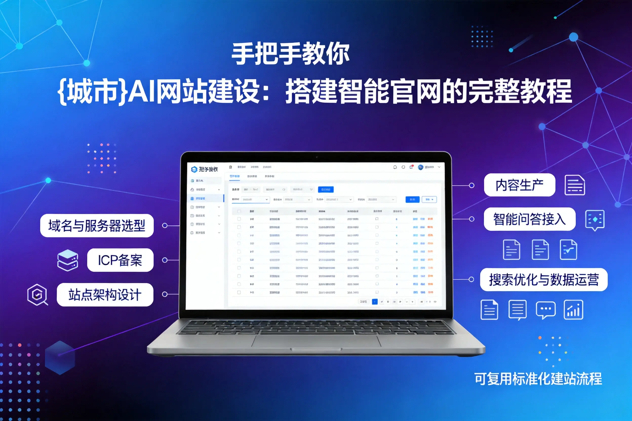 手把手教你漳州AI网站建设：搭建智能官网的完整教程