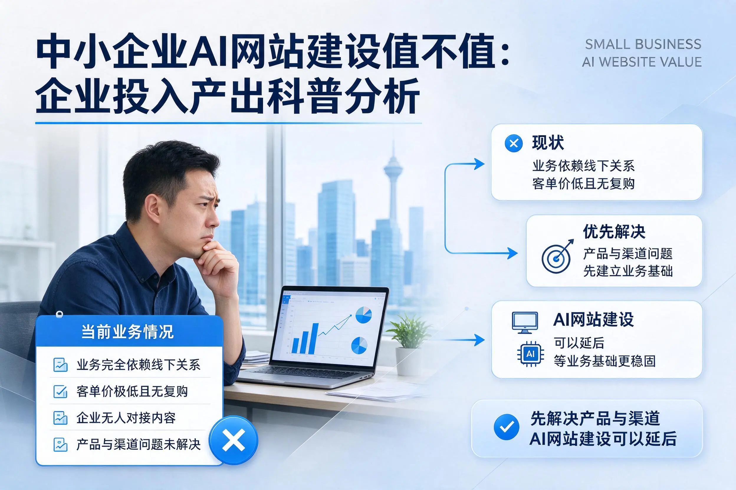 中小企业AI网站建设值不值:漳州企业投入产出科普分析