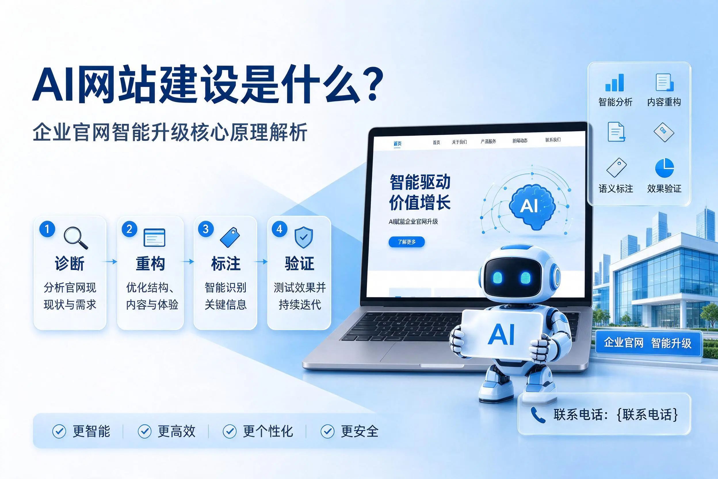 AI网站建设是什么？漳州企业官网智能升级核心原理解析