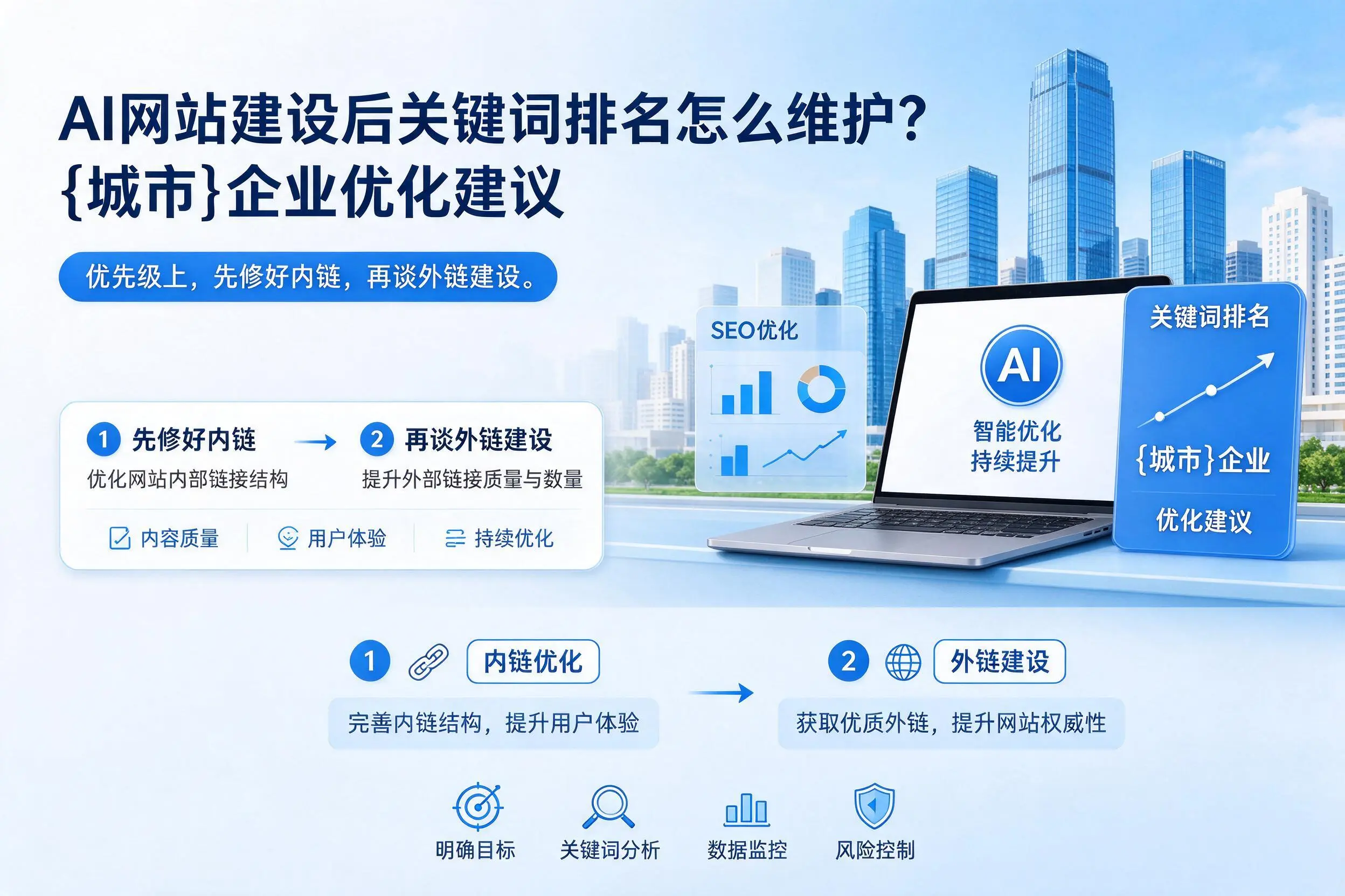 AI网站建设后关键词排名怎么维护？漳州企业优化建议