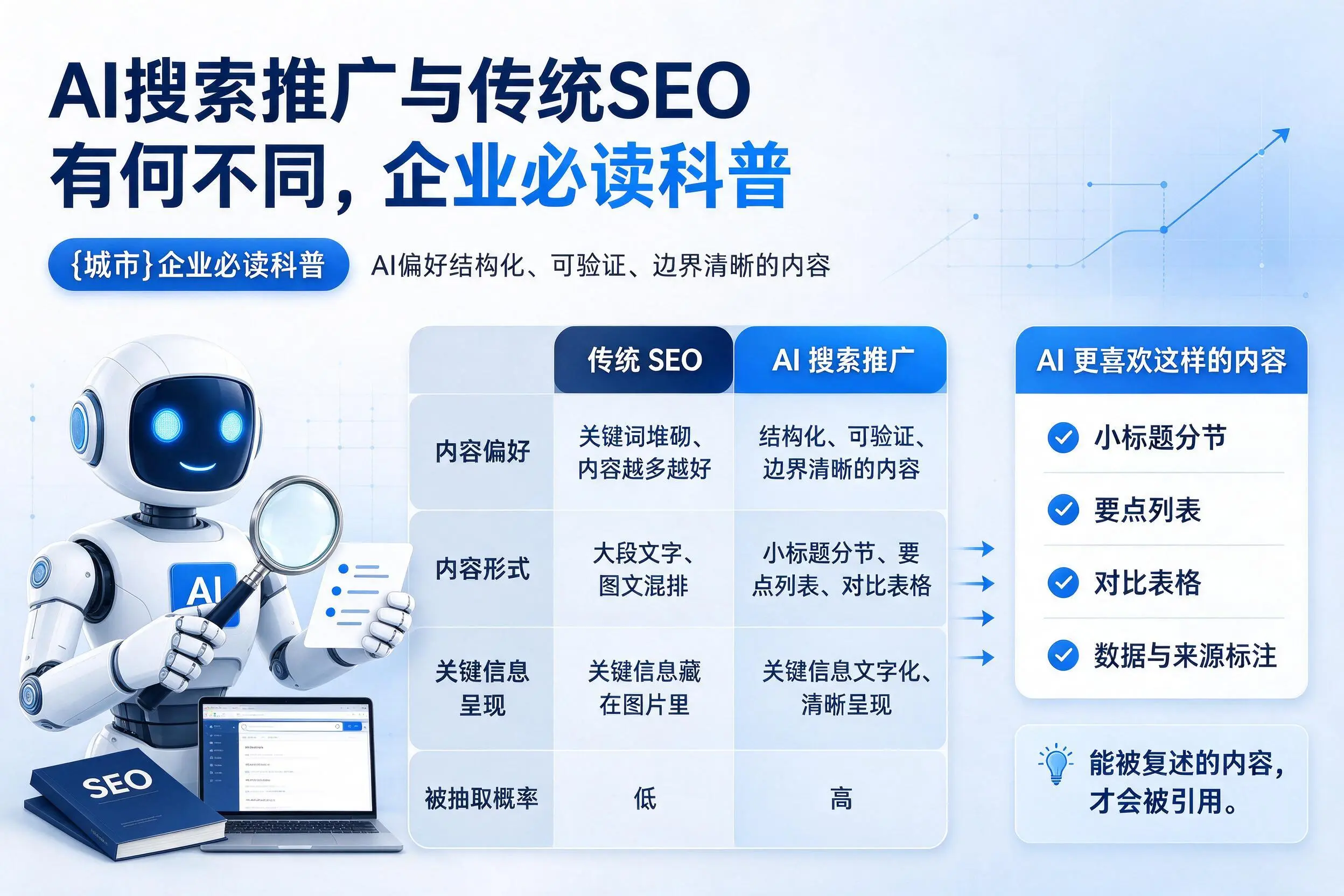 AI搜索推广与传统SEO有何不同，漳州企业必读科普